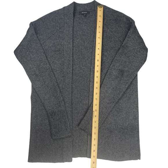RW & Co Womens Open Gray Knit Cardigan Size Small - Picture 12 of 12